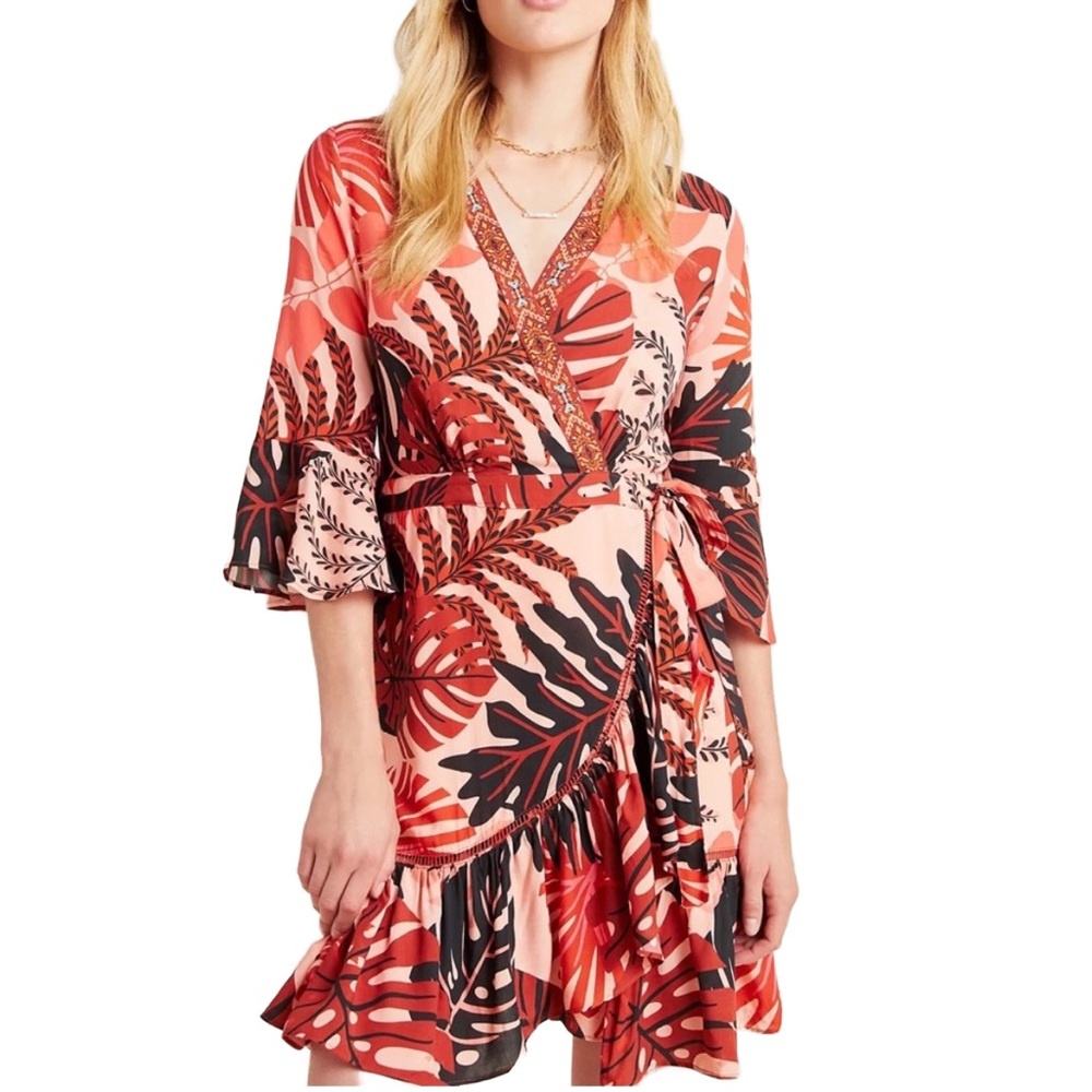 Farm Rio for Anthropologie “Bruxelles” Mini Dress, size XS petite, Like New